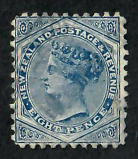 NEW ZEALAND 1882 Victoria 1st Second Sideface 8d Blue. Watermark 4. Perf 11. - 71298 - VFU