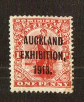 NEW ZEALAND 1913 Auckland Exhibition 1d. Centred slightly north east. - 71308 - LHM