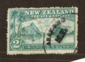 NEW ZEALAND 1898 Pictorial 2/- Milford Sound. Fiscal Cancel. - 71309 - Fiscal