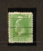 NEW ZEALAND 1915 Geo 5th Definitive ½d with extreme plate wear probably from the booklet. - 71321 - Used