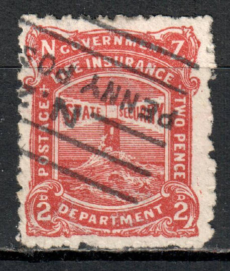NEW ZEALAND 1905 Life Insurance 2d Chestnut. Without VR. - 71324 - GU
