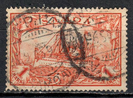 SAMOA 1901 Definitive 1 mark red. Expertised on the reverse by Rohr.  APIA cds. - 71360 - VFU