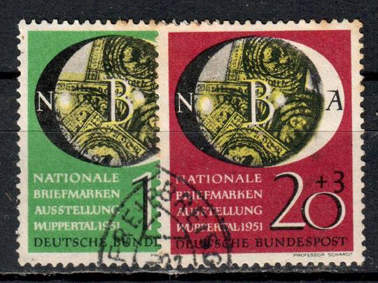 WEST GERMANY 1951 National Stamp Exhibition. Set of 2. - 71367 - FU