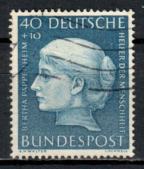 WEST GERMANY 1954 Humanitarian Relief Fund 40pf + 10pf Blue. - 71374 - FU