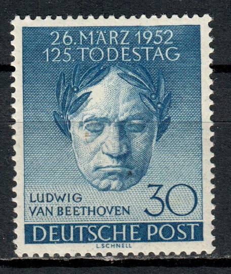 WEST BERLIN 1952 125th Death Anniv of Beethoven. VLHM. - 71375 - LHM