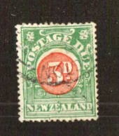 NEW ZEALAND 1935 Postage Due 3d Perf 14x15. Carmine-pink and Green. - 71380 - FU