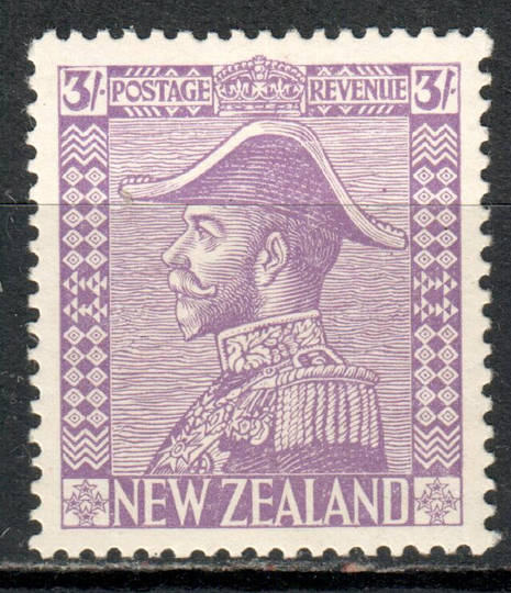 NEW ZEALAND 1926 Geo 5th Admiral 3/- Purple. - 71398 - LHM