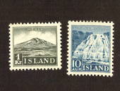ICELAND 1935 Definitives. Set of 2. Dynjandi Falls and Mount Heka. - 71407 - LHM