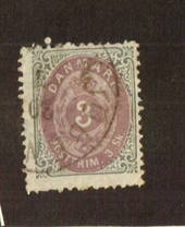 DENMARK 1870 3sk Lilac-Purple and Grey. Nice colour. No thins. - 71408 - VFU