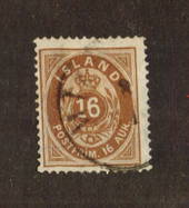 ICELAND 1886 16aur Yellow-Brown. Fresh and clean. - 71418 - VFU