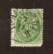 ICELAND 1876 40aur Green. Except for a blunt SE corner and a miniscule pinhole a fine copy of this difficult stamp. Priced accor