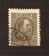 ICELAND 1902 6 aure Deep Brown and Grey-Brown. Centred south. Good perfs. - 71440 - FU