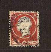 ICELAND 1912 50 Aurar Claret. Heavy cancel. Scott#95 cat $US 30.00. - 71449 - Used