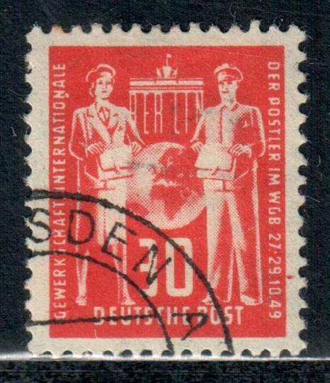 EAST GERMANY 1949 International Postal Workers Congrss 30pf Red. - 71477 - FU