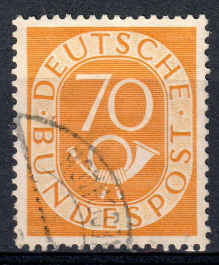 WEST GERMANY 1951 Definitive. 70 pf Yellow. - 71491 - VFU