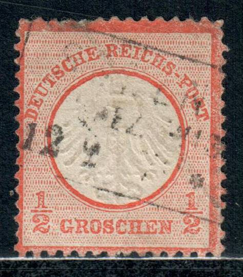 GERMANY 1872 Definitive ½g Orange-Vermilion. Light postmark. - 71506 - FU
