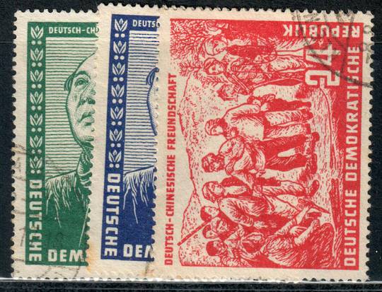 EAST GERMANY 1951 Friendship with China. Set of 3. - 71515 - VFU