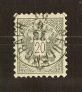 AUSTRIA 1883 Definitive 20k Greenish-Grey. Perf 9. Excellent copy. Postmark NEUIENGBACH. - 71531 - FU