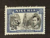 NIGERIA 1938 Geo 6th Definitive 2/6 Black and Blue. Perf 13 x 11½. - 71537 - LHM