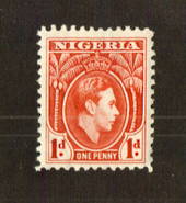 NIGERIA 1938 Geo 6th Definitive 1d Carmine. - 71546 - LHM