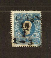 AUSTRIA 1858 15k Blue. Type1. Postmark  heavy. - 71549 - Used