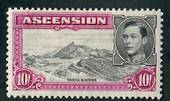 ASCENSION 1938 Geo 6th Definitive 10/- Black and Bright Purple. Perf 13. - 71579 - Mint