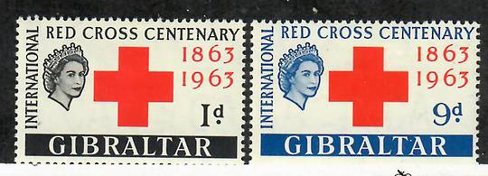 GIBRALTAR 1964 Red Cross. Set of 2. - 71674 - UHM