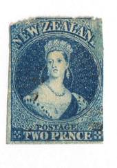 NEW ZEALAND 1862 Full Face Queen 2d Deep Blue. Poor copy. - 71688 - Used