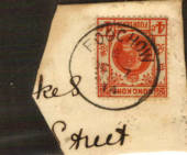 HONG KONG 1914 Geo 5th Definitive 4c Red used in Foochow. Excellent on piece with full dated postmark. - 71871 - Postmark
