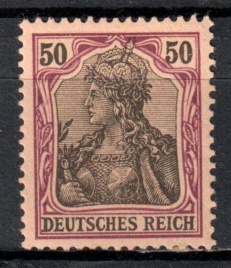 GERMANY 1902 Definitive 50pf Black and Purple on Rose. - 71892 - Mint