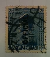 NEW ZEALAND 1926 Geo 5th Official 2/- Blue. Commercial cancel heavy. - 71911 - Used