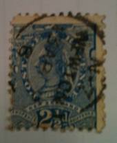 NEW ZEALAND 1882 Victoria 1st Second Sideface 2½d Blue with major flaw similar to that listed. Large Fullstop after the figure o