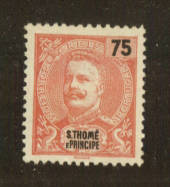 ST THOMAS et PRINCIPE 1898 Definitive 75c Rose. - 71941 - MNG