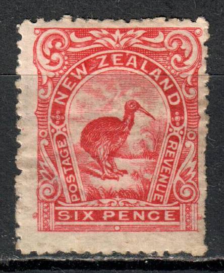 NEW ZEALAND 1898 Redrawn Pictorial 6d Red. - 72 - Mint