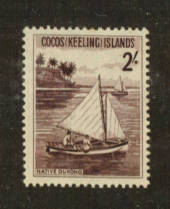 COCOS (KEELING) ISLANDS 1963 Definitive 2/- Jukong. Hinge remains. - 72000 - Mint