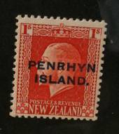 PENRHYN 1917 Geo 5th Definitive 1/- Vermilion. Perf 14 x 13½.. Very lightly hinged. - 72007 - LHM