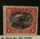 PAPUA 1932 Definitive £1 Black and Olive-Grey. Superb with dated postmark. - 72012 - FU
