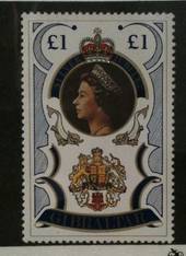 GIBRALTAR 1977 Silver Jubilee £1 Blue. - 72026 - UHM