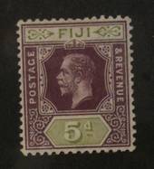 FIJI 1912 Geo 5th Definitive 5d Dull Purple and Olive-Green. Wmk Mult Crown CA. - 72030 - LHM