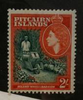 PITCAIRN ISLANDS 1957 Elizabeth 2nd 2/- Green and Red-Orange. - 72064 - UHM