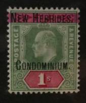 NEW HEBRIDES 1908 Edward 7th Definitive £1 Green and Carmine. - 72066 - MNG