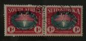 NAURU 1916 Geo 5th Definitive 4d Slate-Green. Double overprint. One albino. - 72070 - Mint