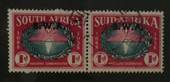 NAURU 1916 Geo 5th  Definitive 4d Slate-Green. Double overprint. One albino. - 72070 - Mint