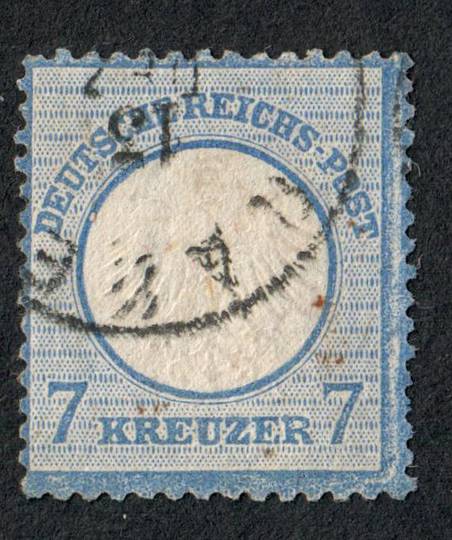 GERMANY 1872 Definitive 7k Blue. Small Shield. - 72083 - VFU