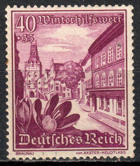 GERMANY 1938 Winter Relief Fund. 40 pf + 35 pf Deep Magenta. - 72088 - UHM