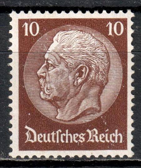 GERMANY 1933 Definitive 10pf Reddish Brown. Watermark Mesh. - 72093 - UHM