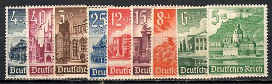 GERMANY 1940 Winter Relief Fund. Set of 9. - 72095 - UHM