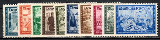 GERMANY 1939 Postal Employees' and Hitler's Culture Funds. Incomplete set. Some faults.The 3 pf 4 pf and 24 pf are perfect. - 72