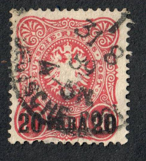 GERMAN POST OFFICES IN TURKEY 1884 Definitive 20pa on 10pf Rose. - 72105 - Used