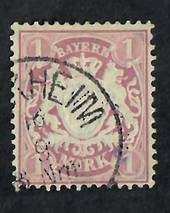 BAVARIA 1876 Definitive 1m Pale Mauve. - 72109 - FU